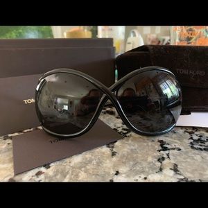 Tom Ford ladies Whitney sunglasses black